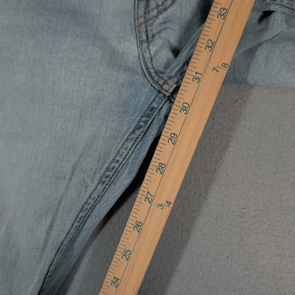 Levi's 513 Jeans‎ Mens 36x32 Light Wash Slim Straight Denim Casual Everyday Wear